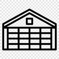 storage, workshop, car, parking icon svg