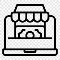 Shop, Einkaufszentren, Boutiquen, OnlineShopping symbol