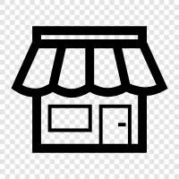 Shop, Einkaufen, Einkaufszentrum, Kleidung symbol