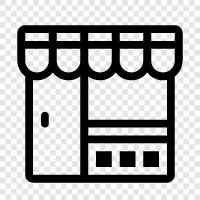 store, shopping, retail, department store icon svg