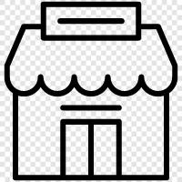 store, shop, store. icon svg