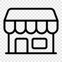 store, shops, shopping, shopping mall icon svg