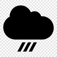 storm cloud, raindrop, rain, thunderstorm icon svg