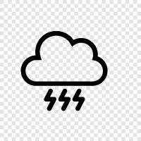 storm, rain, lightning, weather icon svg