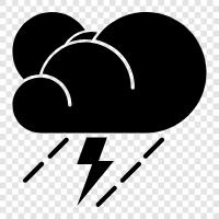 storm, weather, lightning, thunder icon svg