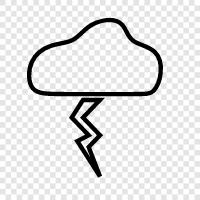 storm, lightning, weather, tornado icon svg