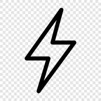 storm, lightning, weather, energy icon svg