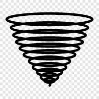 storm, weather, tornado watch, tornado warning icon svg