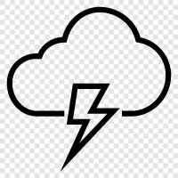 storm, lightning, weather, sky icon svg