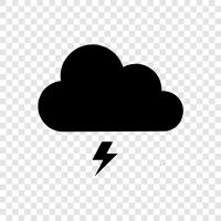 storm, rain, thunder, lightning icon svg