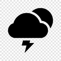 storm, rain, lightning, thunderstorm icon svg