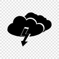 fırtına, elektrik, hava durumu, thunder ikon svg