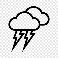 storm, lightning, thunderstorm, weather icon svg