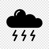 storm, weather, California, Nevada icon svg