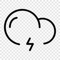 storm, lightning, weather, forecast icon svg