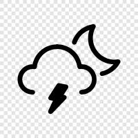 storm, weather, lightning, thunderstorm icon svg