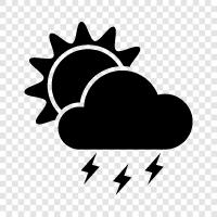 storm, weather, lightning, rain icon svg