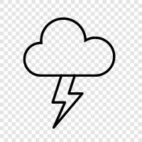 storm, weather, thunder, rain icon svg