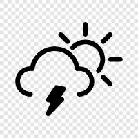 storm, lightning, weather, climate icon svg