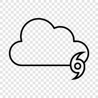 storm, cyclone, hurricane winds, hurricane damage icon svg