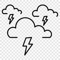 storm, rain, lightning, loud icon svg