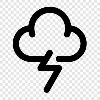 storm, rain, lightning, weather icon svg