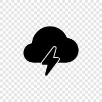 storm, rain, thunder, lightning icon svg