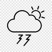 storm, weather, lightening, sound icon svg