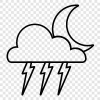 Stürmische Nacht symbol