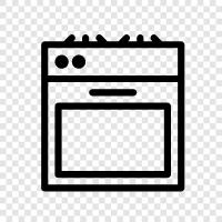 soba üstü, fırın, range, cookware ikon svg