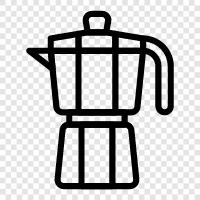 stovetop espresso maker, coffee maker, coffee, espresso icon svg