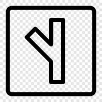 straight line, right angle, right turn, direct icon svg