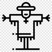 straw man, puppet, wooden, Muppets icon svg