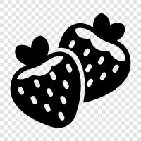 strawberry, berry, sweet, delicious icon svg