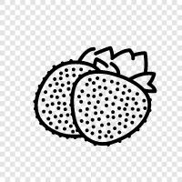 strawberry, imitation strawberry, fruit, food icon svg