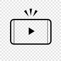 Streaming, Übertragung, YouTube, Livestream symbol