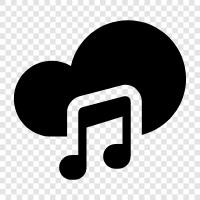 Streaming Music, Music Streaming, Online Music, Audiobooks icon svg