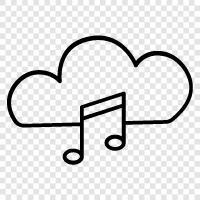 Streaming Music, Music Streaming, Music Streaming Service, Online Music Streaming icon svg