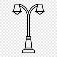 Street Lamp, Street Lighting, Illumination, Lighting icon svg