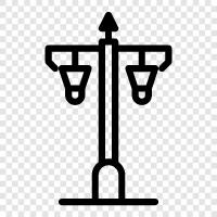 Street light, Street lighting, Lighting, Street icon svg