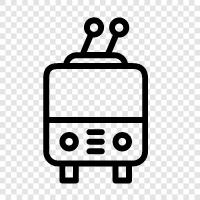 streetcar, electric, vehicle, transportation icon svg