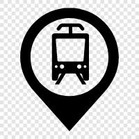 streetcar, light rail, subway, urban rail icon svg