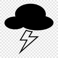 strike, storm, weather, airplane icon svg