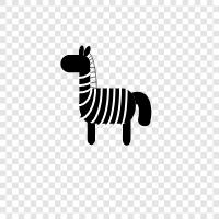 stripes, animal, africa, wild icon svg