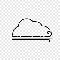 strong, gusty, noisy, gale icon svg