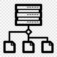 structures, heap, linked list, tree icon svg