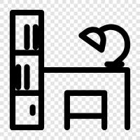 student desk, student desk chair, student reading chair, student gaming chair icon svg