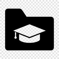 student folder, school folder, education system, curriculum icon svg