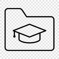 student folder, school folder, curriculum, learning icon svg