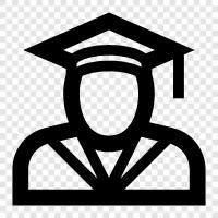 student, postgraduate, doctoral, student loans icon svg